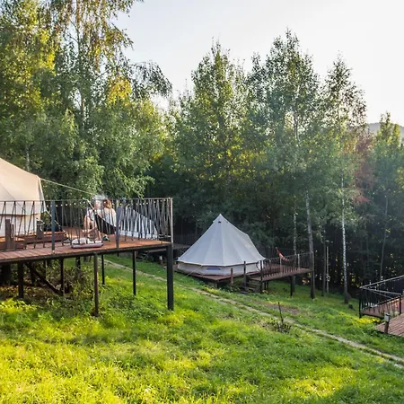 Campingplads Aura Camp - Glamping, Jezioro, Sauna, Supy *