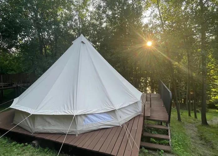 Aura Camp - Glamping, Jezioro, Sauna, Supy * Międzybrodzie Bialskie